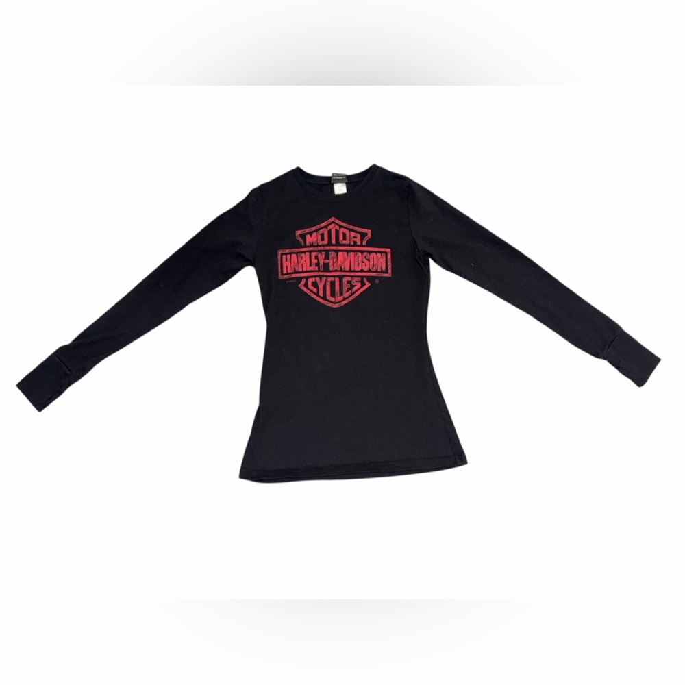 Harley-Davidson Black Tee with Red Graphic
